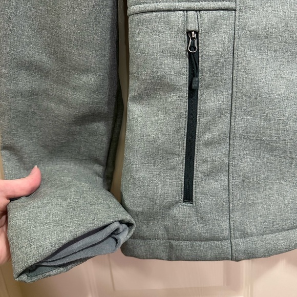 Womens The North Face Apex Bionic Softshell Windwall Jacket Gray Size Medium - Picture 4 of 9